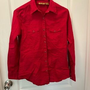 Wrangler Red Button-Up Shirt